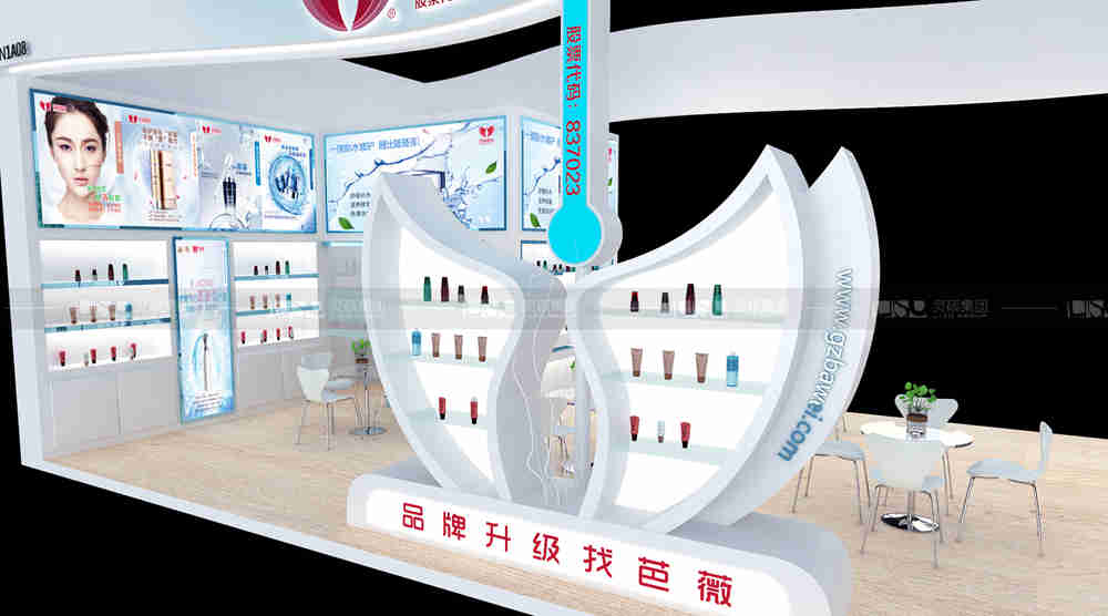 芭薇-美容展展臺設(shè)計(jì)案例